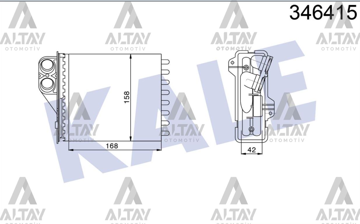 Dacia Duster Kalorifer Radyatörü 2012- Radyatör OEM 6001547484 Dacia Duster Kalorifer Radyatörü 2012- Radyatör OEM 6001547484
